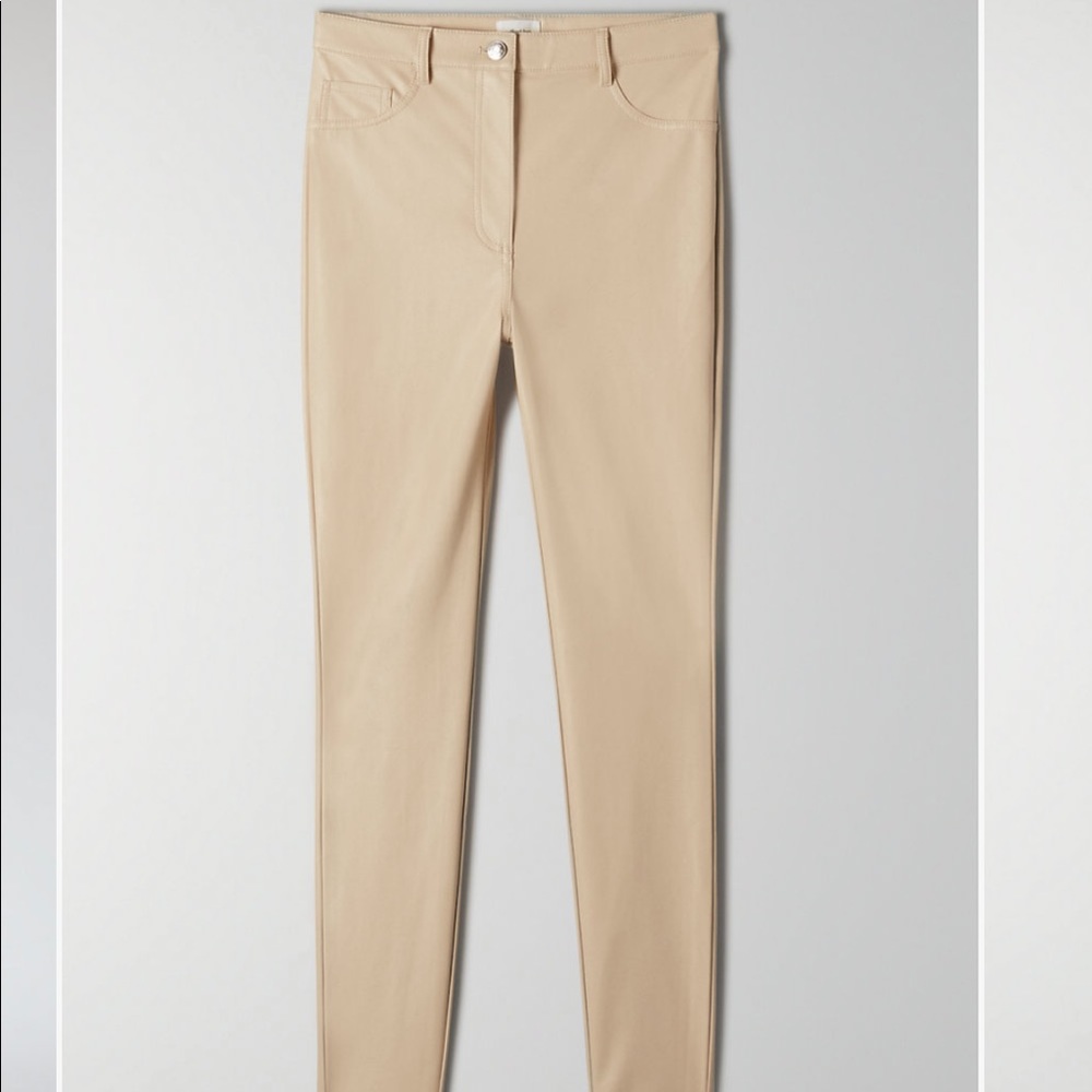 Aritzia leather charm pants